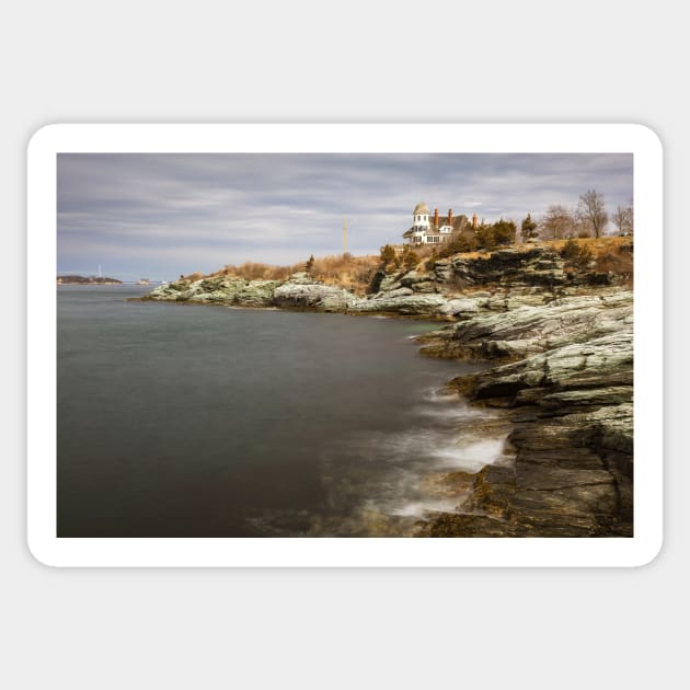 Castle Hill Inn Seascape Sticker by mcdonojj